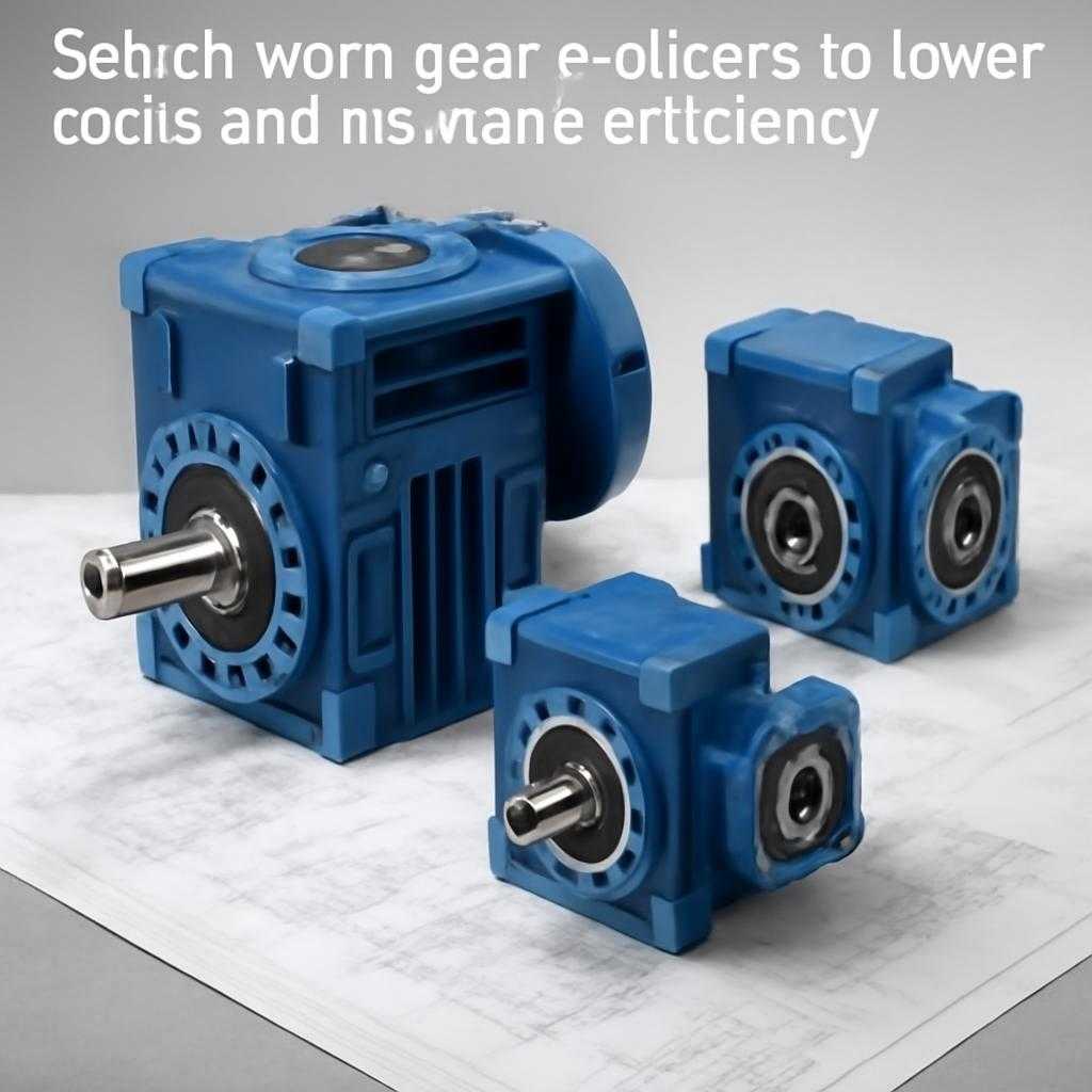 Vyber šnekové převodovky pro snížení nákladů a zvýšení efektivity