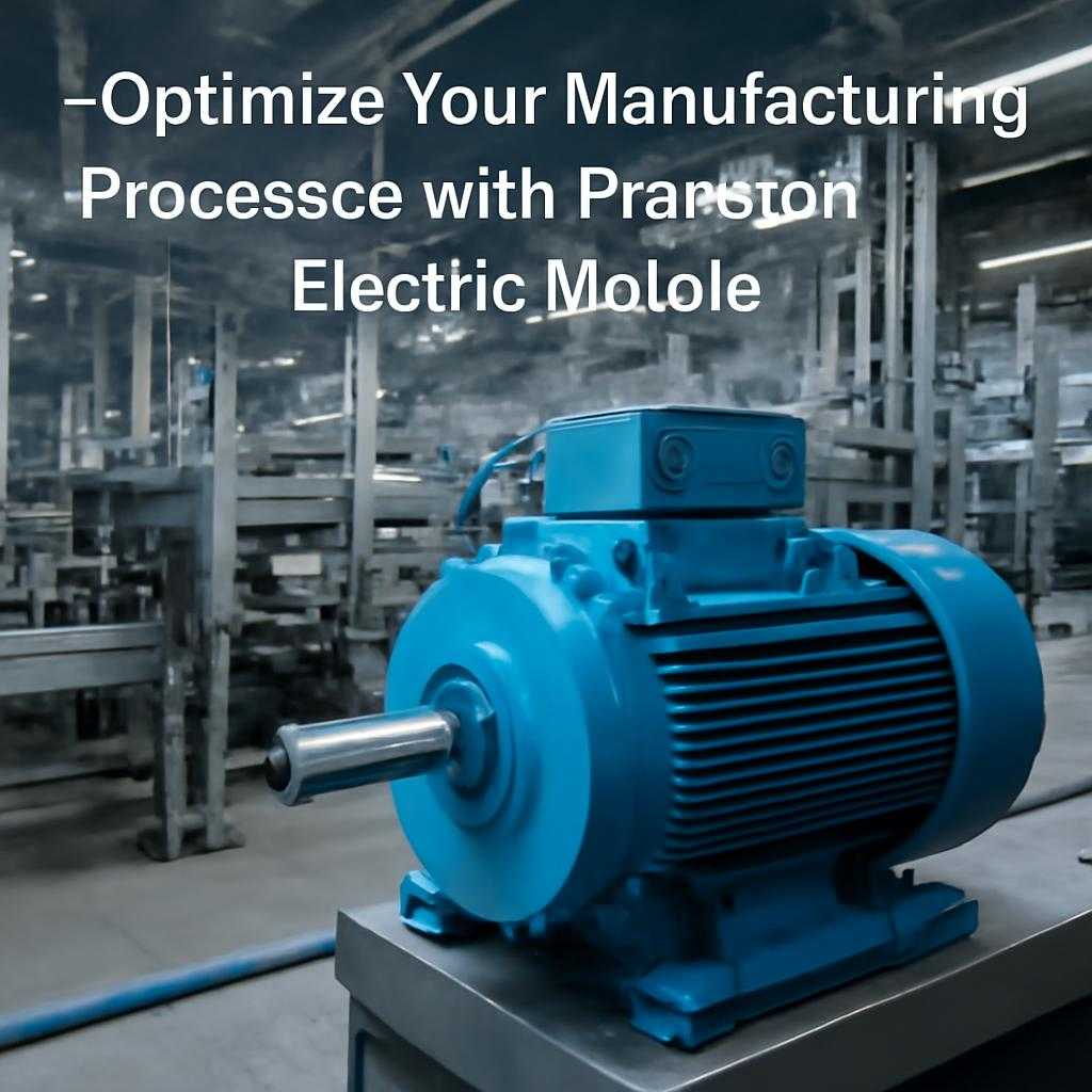 Optimalizujte svoje výrobné procesy s vybranými elektromotormi